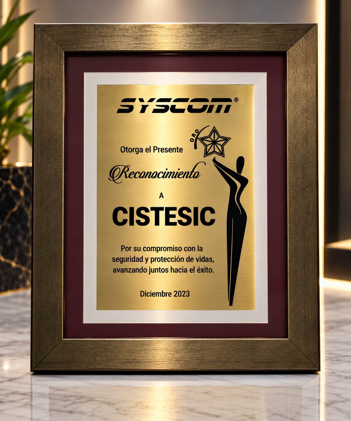 Reconocimiento SYSCOM Oro a CITESIC, 2023
